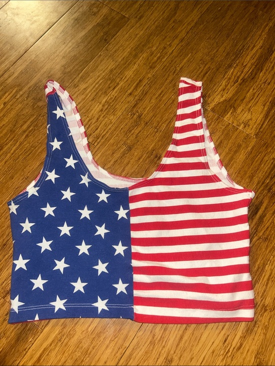 American Apparel Tops - American Apparel National Flag Crop Top size M